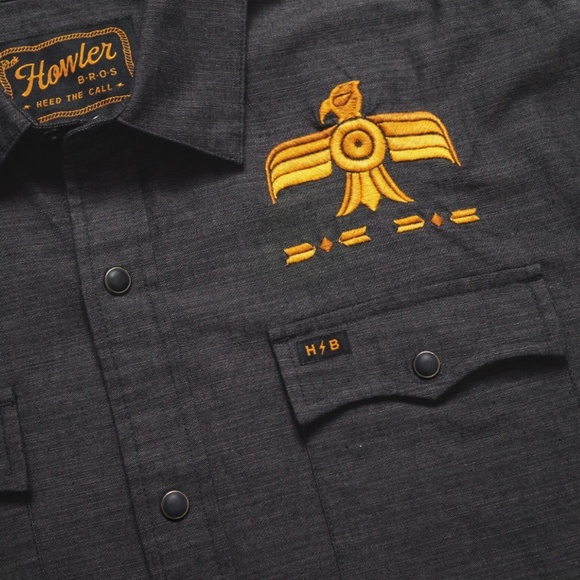 Rare Howler Brothers Men’s Medium ACL 50th Anniversary Novato Snapshirt Pilot - Picture 2 of 11